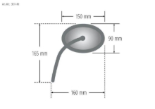 Slika Univerzalna ogledala za motor HIGHSIDER smart Booster - (2 kos)