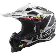 Slika Motokros čelada LS2 Subverter EVO II Stomp (MX700), bela/črna