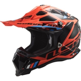 Slika Motokross kaciga LS2 Subverter EVO II Stomp (MX700), narančasta/crna
