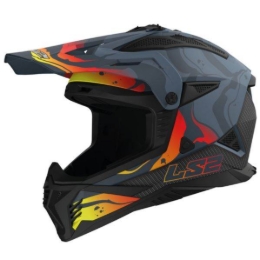 Slika Motocross kaciga LS2 Fast EVO II Wash (MX708), siva/crna
