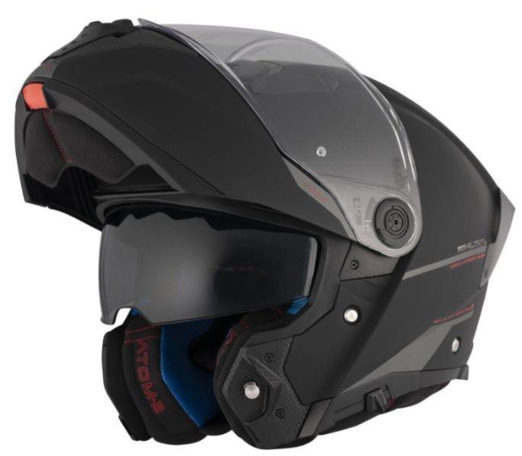 Slika Flip up kaciga MT Helmets Atom 2 SV Matt, crna