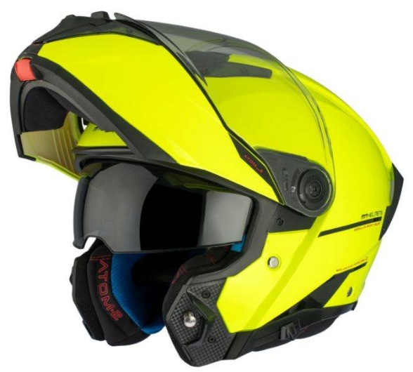 Slika Flip up kaciga MT Helmets Atom 2 SV Gloss, žuta