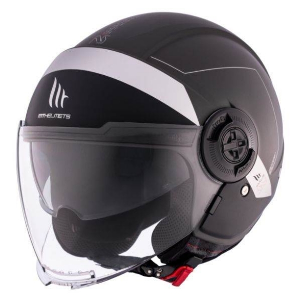 Slika Jet kaciga MT Helmets Viale SV S 68 Unit, crna/siva