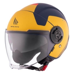 Slika Jet kaciga MT Helmets Viale SV S Beta, žuta/tamno plava