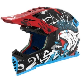 Slika Dječja motocross kaciga LS2 Fast EVO II Mini Starmaw (MX437), crna/plava/crvena