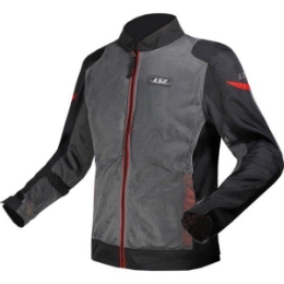 Slika Ljetna motoristička jakna LS2 Airy, siva/crvena