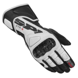 Slika Sportske motorističke rukavice Spidi STR-6, bijele/crne