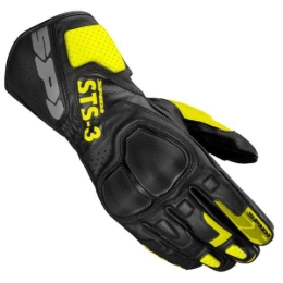 Slika Sportske kožne rukavice za motor Spidi STS-3, crne/žute