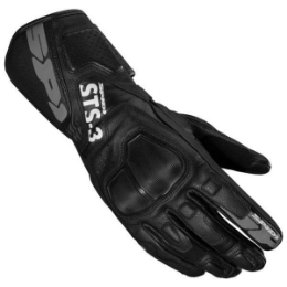 Slika Sportske ženske kožne rukavice za motor Spidi STS-3, crne