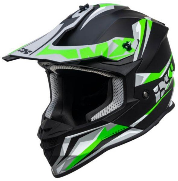 Slika Motocross kaciga iXS362 2.0, crna/zelena
