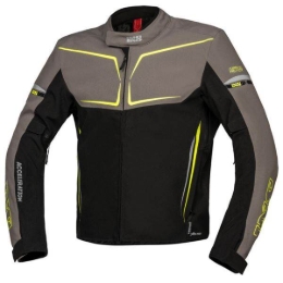 Slika Sportska moto jakna iXS TS-Pro ST+, crna/siva/žuta