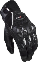 Slika Kratke športne motoristične rokavice LS2 Spark II Leather, črne