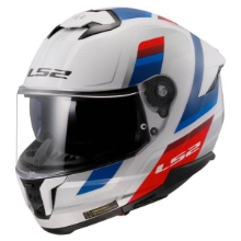 Slika Motoristična čelada LS2 Stream II Vintage (FF808), bela/modra/rdeča