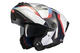 Slika Flip up kaciga MT Helmets Atom 2 SV Emalla, bijela/plava/crvena