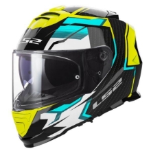 Slika Motoristična čelada LS2 Storm II Tracker (FF800), črna/rumena