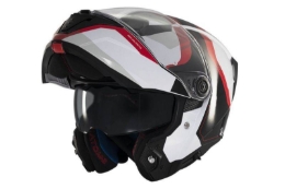 Slika Flip up kaciga MT Helmets 2 SV Emalla, bijela/crna/crvena