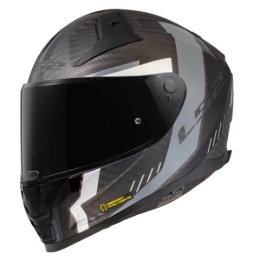 Slika Karbonska kaciga za motor LS2 Vector II Grid (FF811), crna/siva