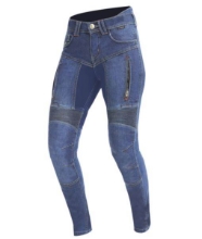 Slika Ženske motoristične jeans hlače Trilobite Parado Mono Layer 2461-slim fit, modre