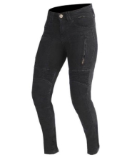 Slika Ženske motoristične jeans hlače Trilobite Parado Mono Layer 2461-slim fit, črne