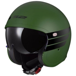 Slika Retro jet kaciga za skuter LS2 Spitfire II Retro (OF599), maslinasta