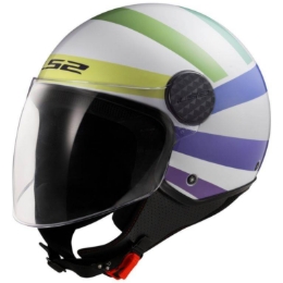 Slika Jet kaciga za skuter LS2 Sphere LUX II Swirl (OF558), šarena