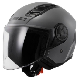 Slika Jet kaciga za skuter LS2 Airflow II Nardo (OF616), siva