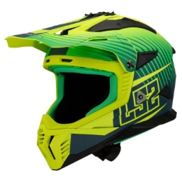 Slika Motocross kaciga LS2 Fast EVO II Duck (MX708), zelena/rumena