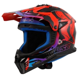 Slika Motocross kaciga LS2 Fast EVO II Wash (MX708), crvena/crna