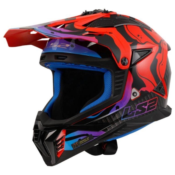 Slika Motocross kaciga LS2 Fast EVO II Wash (MX708), crvena/crna