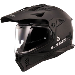 Slika Enduro kaciga za motor LS2 Pioneer II Matt (MX702), mat crna