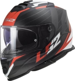 Slika Kaciga za motor LS2 Storm Nerve (FF800), crna/crvena