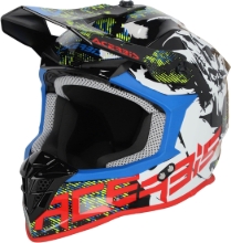 Slika Motokros čelada ACERBIS Linear, bela/črna