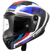 Slika Karbonska dirkaška integralna čelada LS2 Thunder GP Raute, modra/rdeča