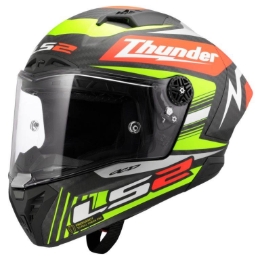 Slika Trkaća karbonska kaciga za motor LS2 Thunder GP Replica Black (FF805), crna/crvena/žuta
