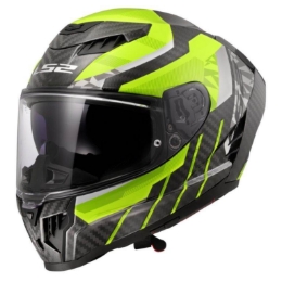 Slika Karbonska kaciga za motor LS2 Dragon Trax (FF807), žuta/crna