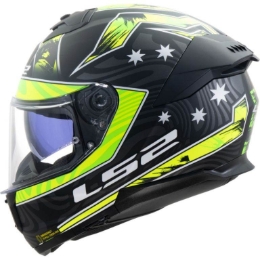 Slika Kaciga za motor LS2 Stream II Galdam (FF808), crna/žuta