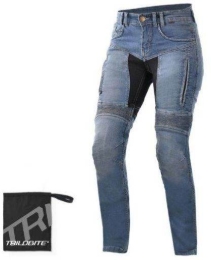 Slika Ženske moto traperice Trilobite Parado 256 (AAA)  - slim fit, plave