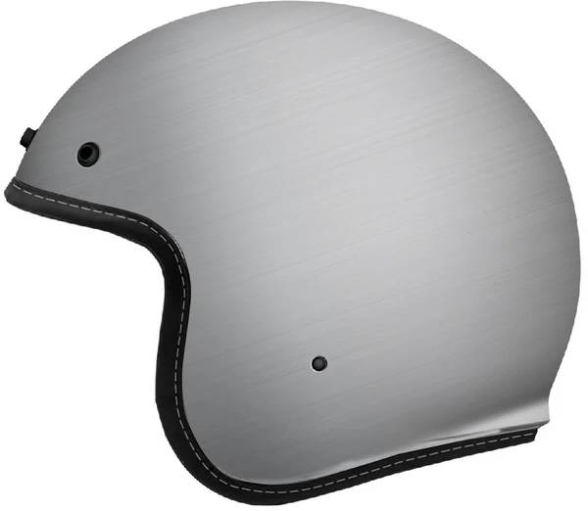 Slika Retro jet kaciga MT Helmets Le Mans 2 SV S Scratched Chrome