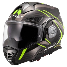 Slika Karbonska flip-up kaciga za motor LS2 Advant X Future II (FF901), žuta