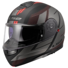 Slika Preklopna čelada za motor LS2 Strobe II Code (FF908), črna/siva