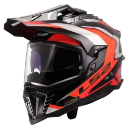 Slika Karbonska enduro kaciga za motor LS2 Explorer Frontire II (MX701), crna/narančasta