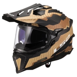 Slika Karbonska enduro kaciga za motor LS2 Explorer Trick (MX701), pješčana
