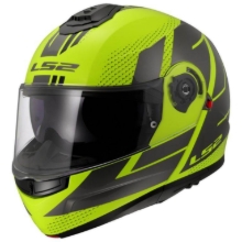 Slika Preklopna čelada za motor LS2 Strobe II Code (FF908), rumena/siva