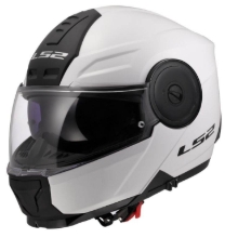 Slika Preklopna čelada za motor LS2 Scope II Gloss (FF902), bela
