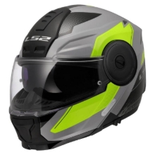 Slika Preklopna čelada za motor LS2 Scope II Duria (FF902), siva/rumena