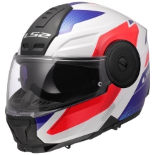 Slika Preklopna čelada za motor LS2 Scope II Duria (FF902), bela/modra/rdeča