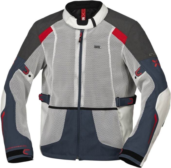 Slika Ljetna motoristička jakna iXS Tourster Big Air 1.0, bijela/plava/crvena