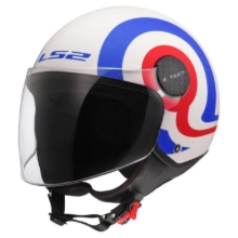 Slika Jet čelada za skuter LS2 Sphere LUX II Urby (OF558), bela/modra/rdeča