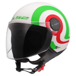 Slika Jet kaciga za skuter LS2 Sphere LUX II Urby (OF558), bijela/zelena/crvena