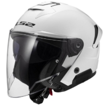 Slika Jet čelada za skuter LS2 Verso II Gloss (OF618), bela
